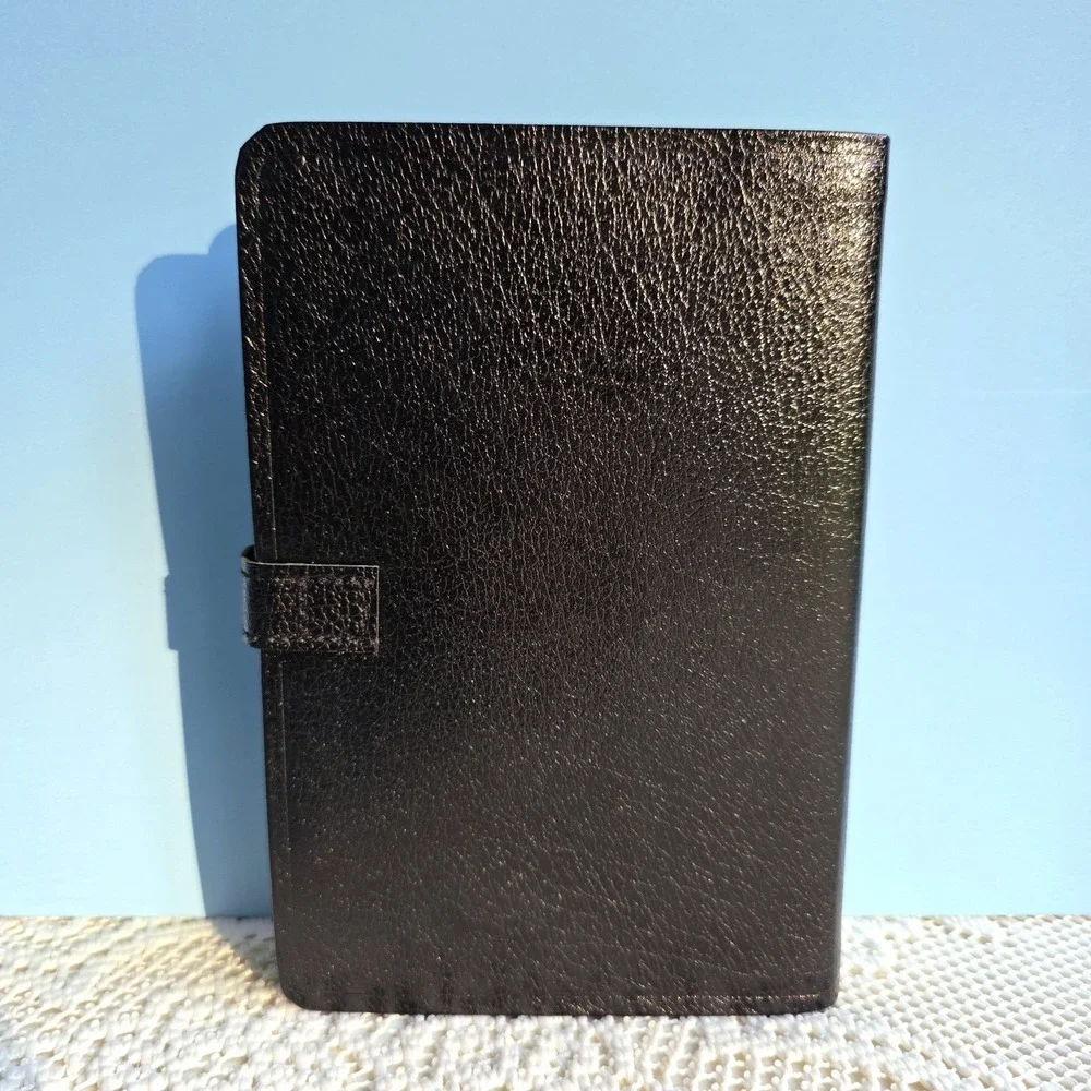 HCSB Police Officer's Bible 2004  Holman Black Bonded Leather Tab Closure w/ BOX